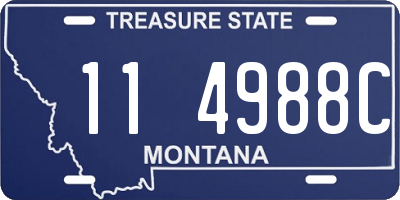 MT license plate 114988C