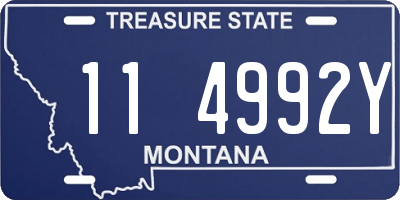 MT license plate 114992Y