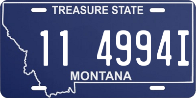 MT license plate 114994I