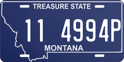 MT license plate 114994P