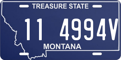 MT license plate 114994V