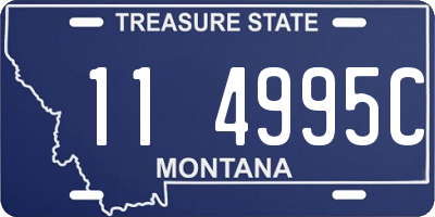 MT license plate 114995C