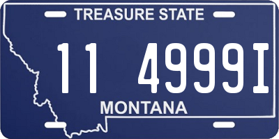 MT license plate 114999I