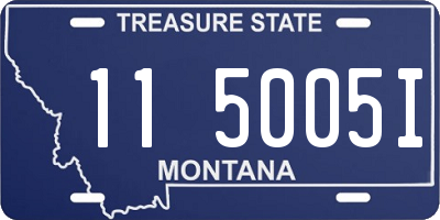 MT license plate 115005I