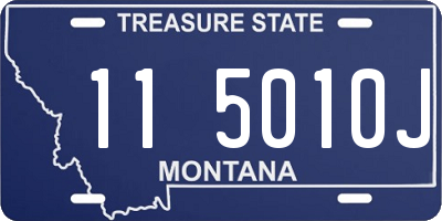 MT license plate 115010J