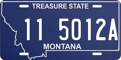 MT license plate 115012A