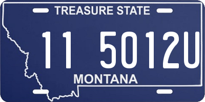 MT license plate 115012U