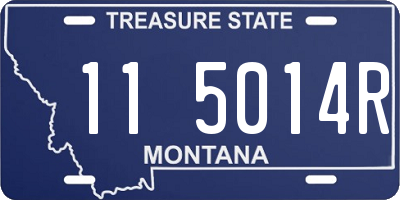 MT license plate 115014R
