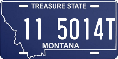 MT license plate 115014T