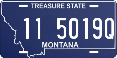 MT license plate 115019Q
