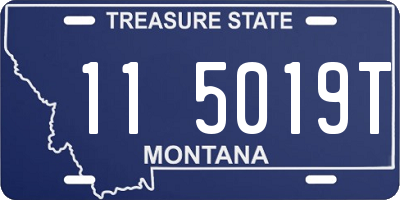 MT license plate 115019T