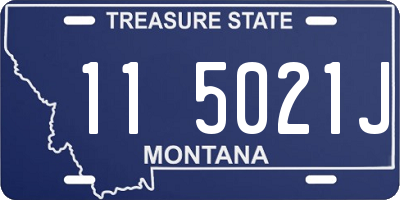 MT license plate 115021J