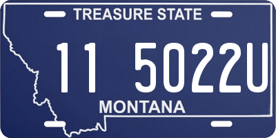 MT license plate 115022U
