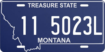 MT license plate 115023L