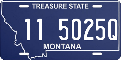 MT license plate 115025Q