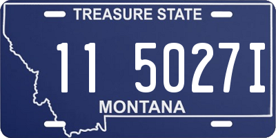 MT license plate 115027I