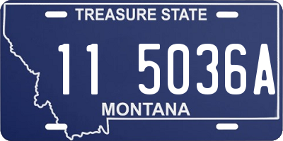 MT license plate 115036A
