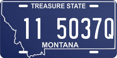 MT license plate 115037Q