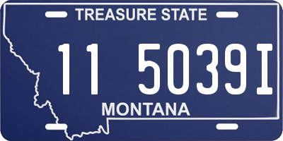 MT license plate 115039I