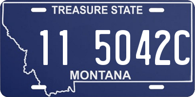 MT license plate 115042C