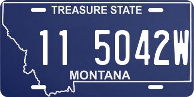 MT license plate 115042W