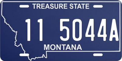MT license plate 115044A