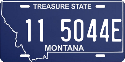 MT license plate 115044E