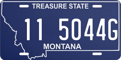 MT license plate 115044G