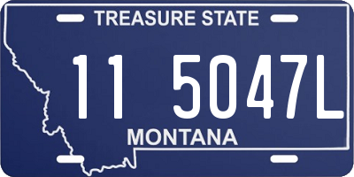 MT license plate 115047L