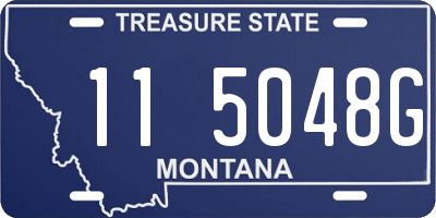 MT license plate 115048G