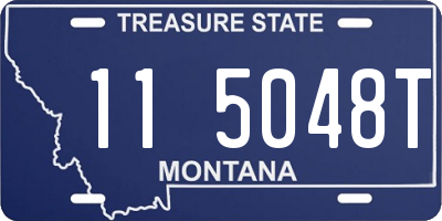 MT license plate 115048T