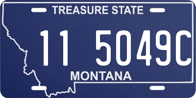 MT license plate 115049C