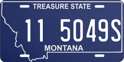 MT license plate 115049S