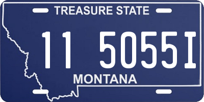 MT license plate 115055I