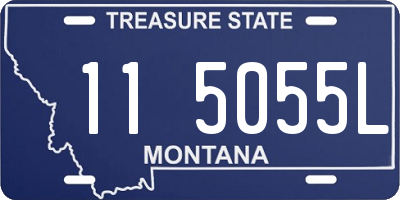 MT license plate 115055L