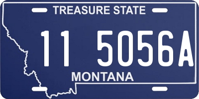 MT license plate 115056A