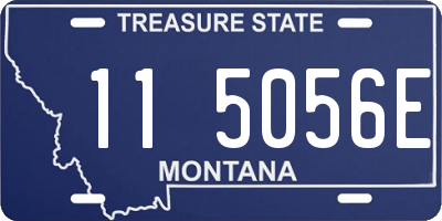 MT license plate 115056E