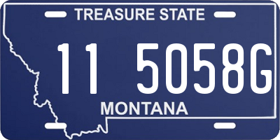 MT license plate 115058G