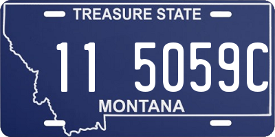 MT license plate 115059C