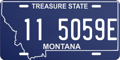 MT license plate 115059E