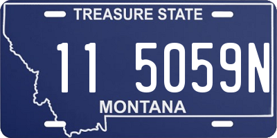 MT license plate 115059N