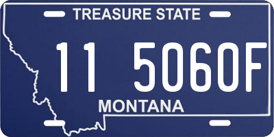 MT license plate 115060F