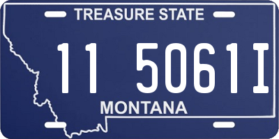 MT license plate 115061I