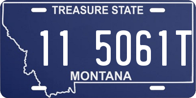 MT license plate 115061T