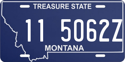 MT license plate 115062Z