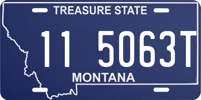 MT license plate 115063T