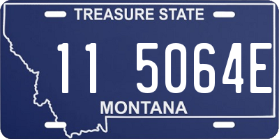 MT license plate 115064E