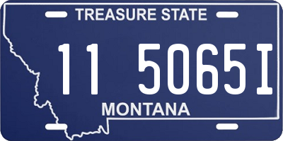 MT license plate 115065I