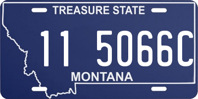 MT license plate 115066C