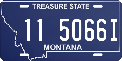 MT license plate 115066I